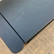 خزانة جانبية داستن مكتنزة من الخشب (أسود)